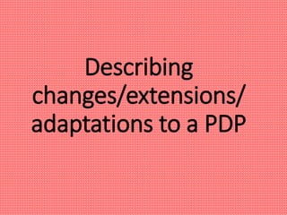 Pdp Expressive Example Higher PE - PDP | PPTX