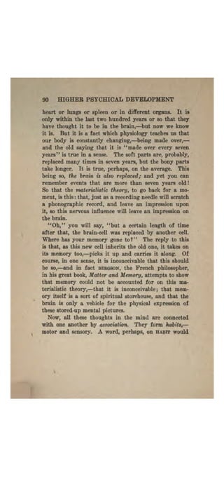 Higher psychic development