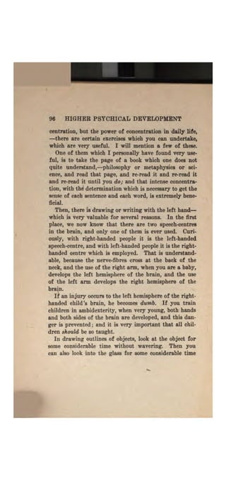 Higher psychic development