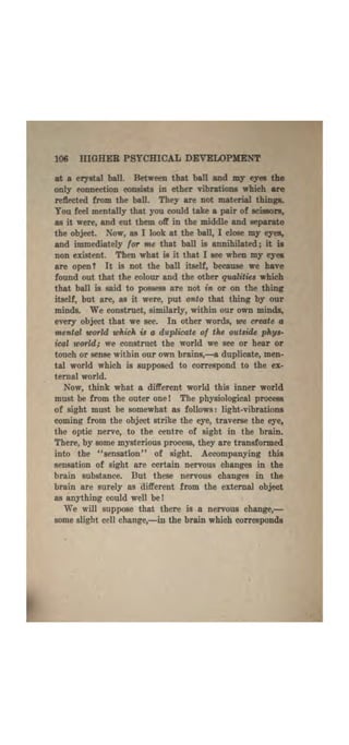 Higher psychic development