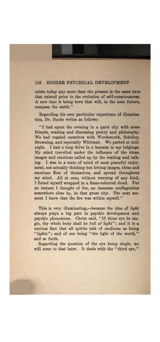 Higher psychic development