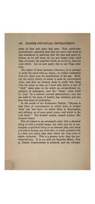 Higher psychic development