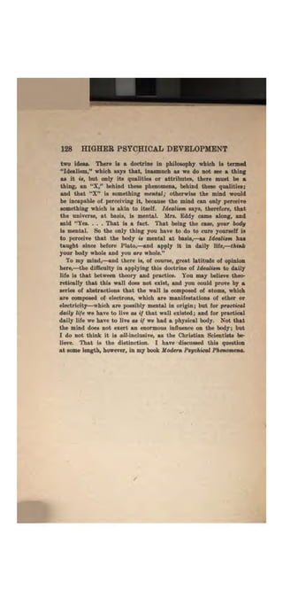 Higher psychic development