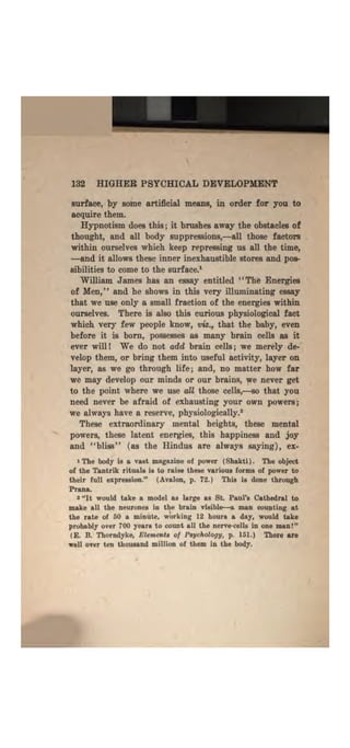 Higher psychic development