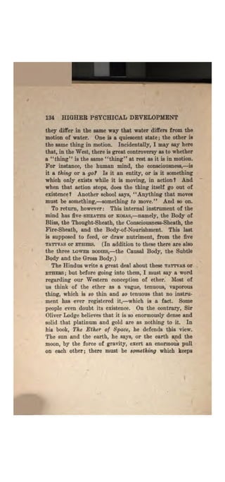 Higher psychic development