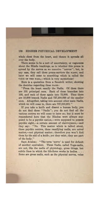 Higher psychic development