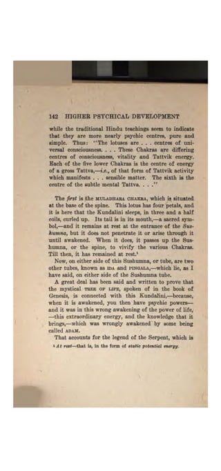 Higher psychic development