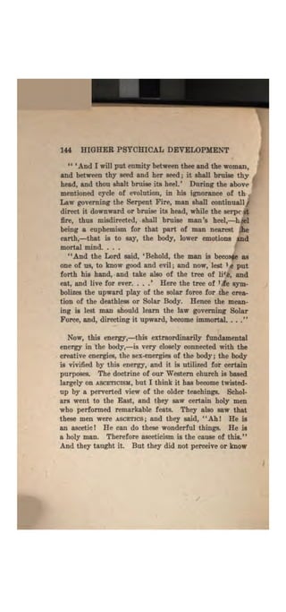 Higher psychic development