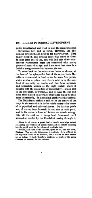 Higher psychic development