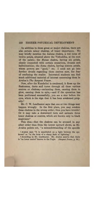 Higher psychic development