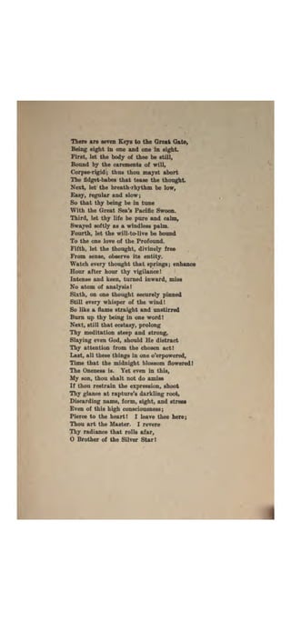 Higher psychic development