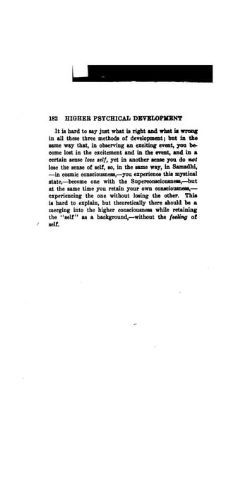 Higher psychic development