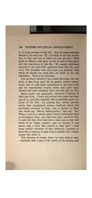 Higher psychic development