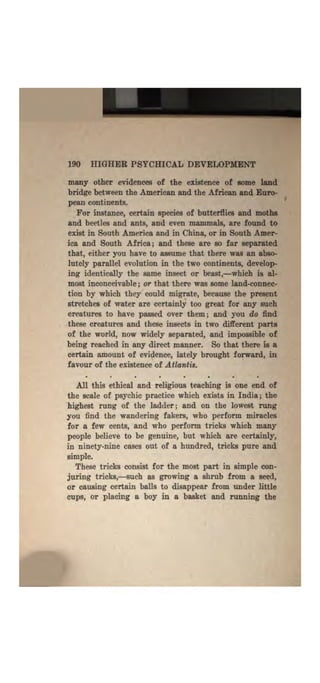 Higher psychic development