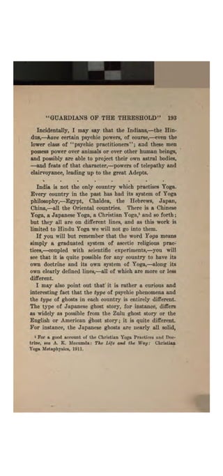 Higher psychic development