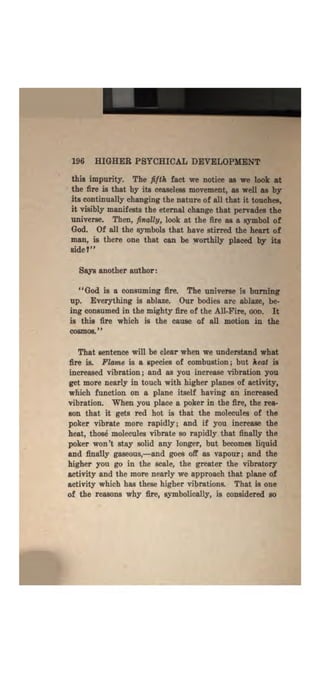 Higher psychic development