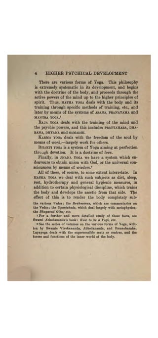 Higher psychic development