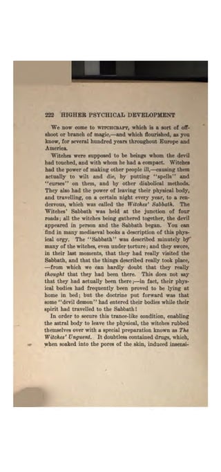 Higher psychic development