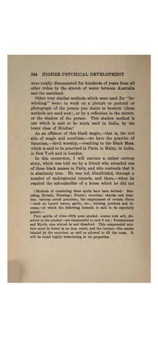 Higher psychic development