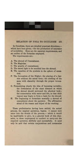 Higher psychic development