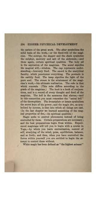 Higher psychic development