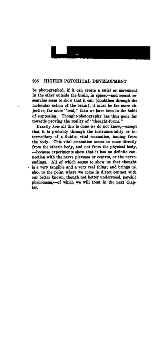 Higher psychic development