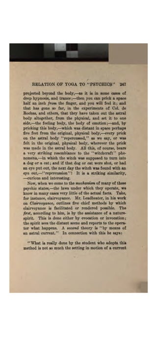 Higher psychic development