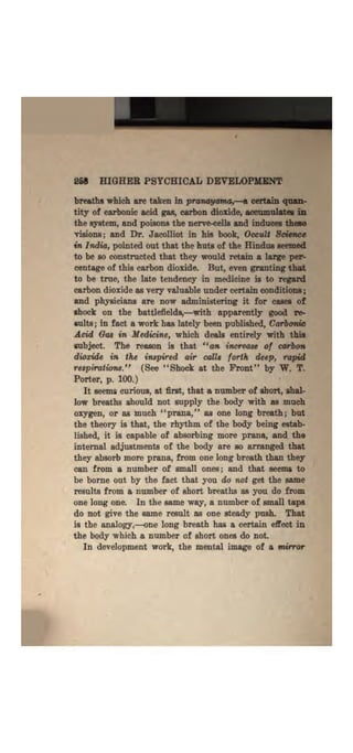 Higher psychic development