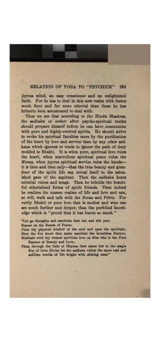 Higher psychic development