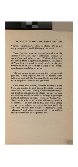 Higher psychic development