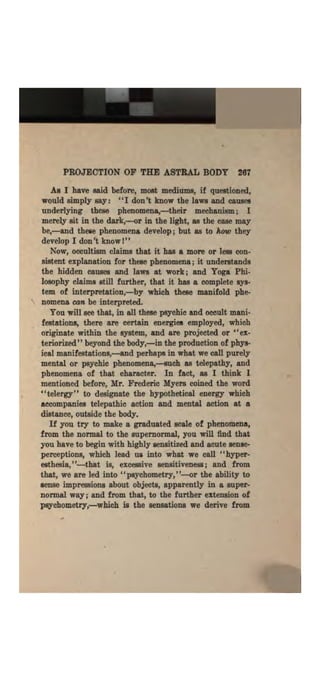 Higher psychic development