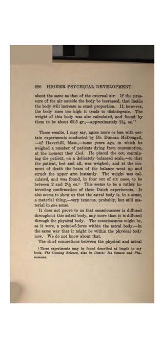 Higher psychic development