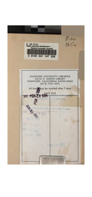 Higher psychic development