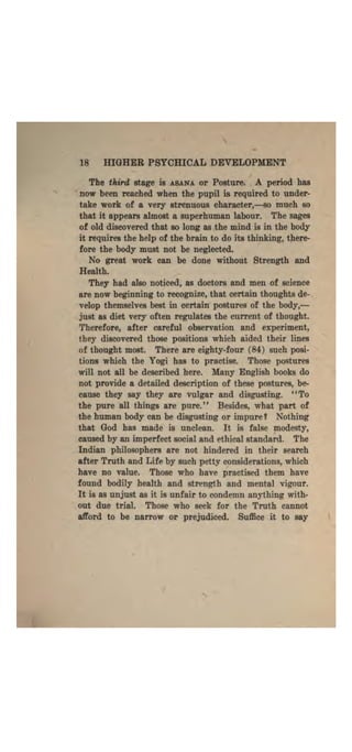 Higher psychic development