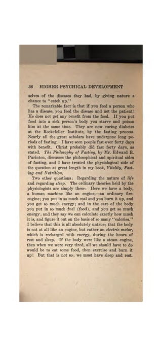 Higher psychic development