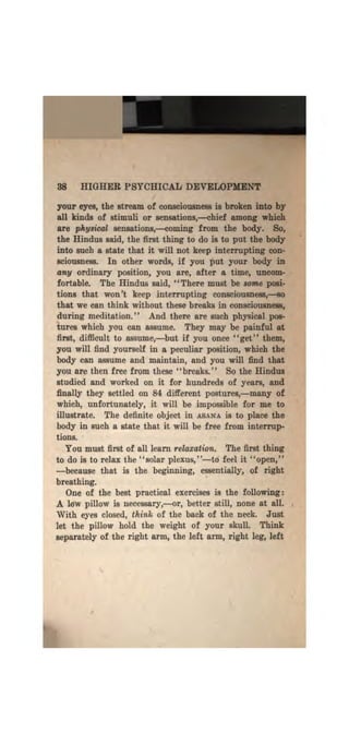 Higher psychic development