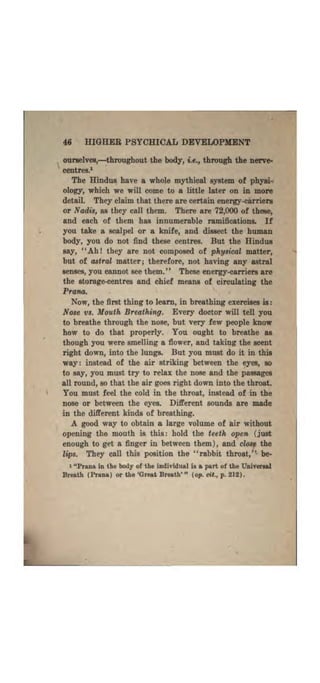 Higher psychic development