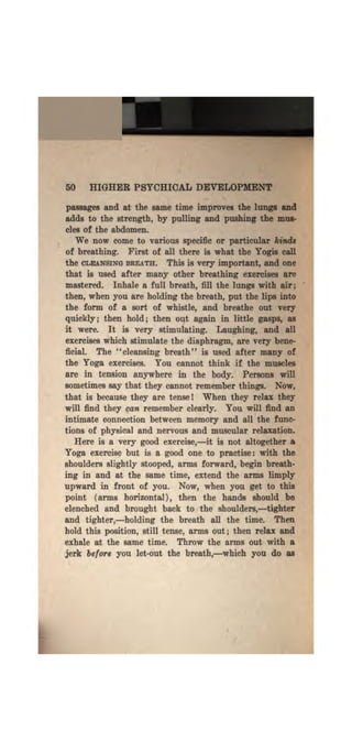 Higher psychic development