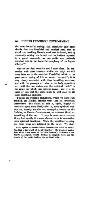 Higher psychic development