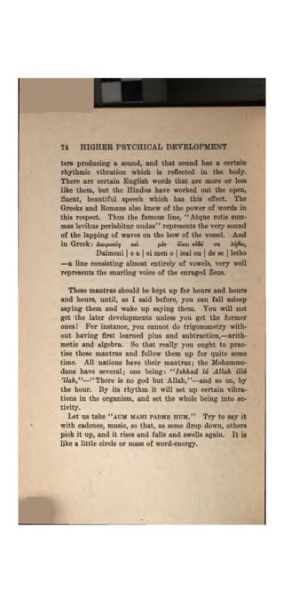 Higher psychic development