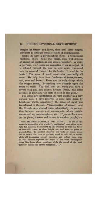 Higher psychic development