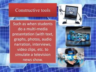 IV. WEB-BASED
PROJECTS
Students can be made to
create and post web
pages on a given topic.
But creating new pages,
even si...