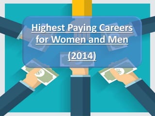 Highest Paying Careers
for Women and Men
(2014)
 