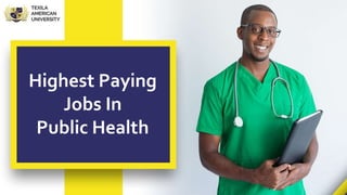 Highest Paying
Jobs In
Public Health
 