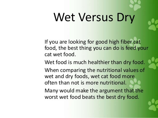High Fiber Wet Food For Cats High Fiber Wet Food For Cats