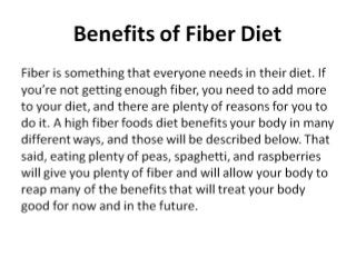 High Fiber Foods Diet for Healthy Living