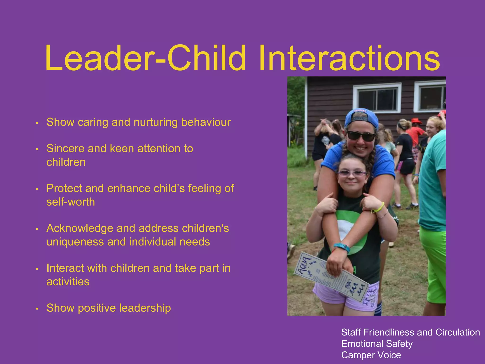 High 5 Approach Child Development Camp Huronda High Five Presentation | PPTX
