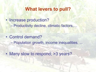 Persistence of high food prices in Eastern Africa: What role for policy?
