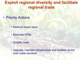 Persistence of high food prices in Eastern Africa: What role for policy?