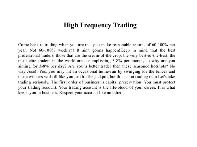 Forex brokers back hft clampdown